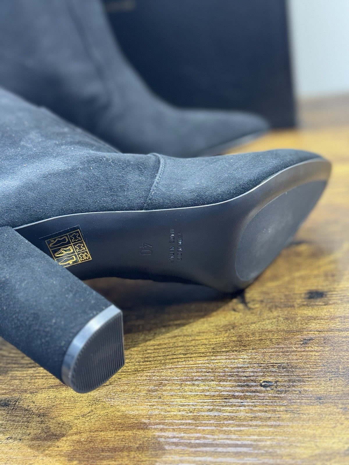Via roma 15 stivale donna 3865 Suede Nera luxury boot via roma 15 Icon 40