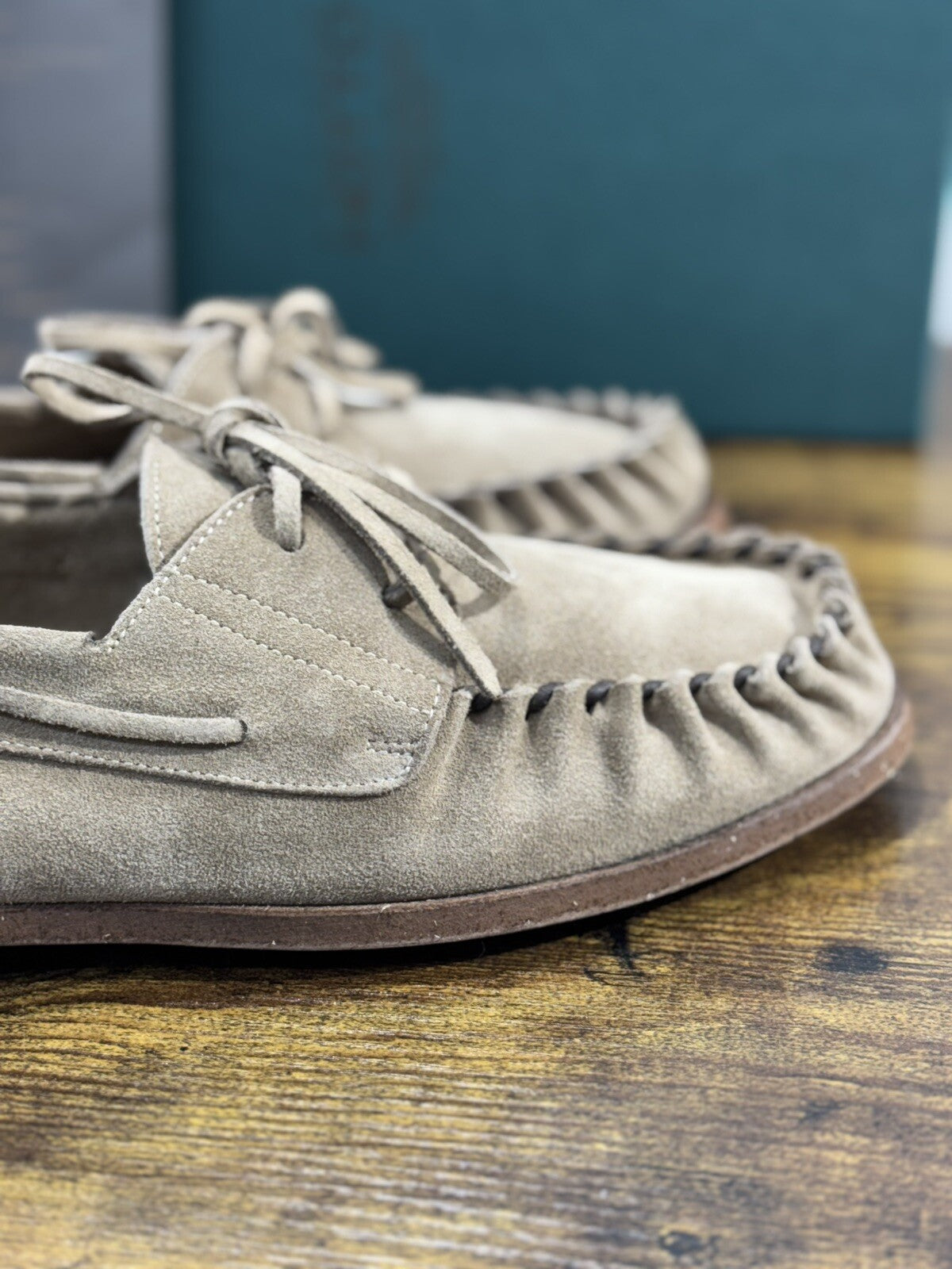 Alexander Hotto scarpa uomo suede Beige luxury handmade men sartorial Shoes 41