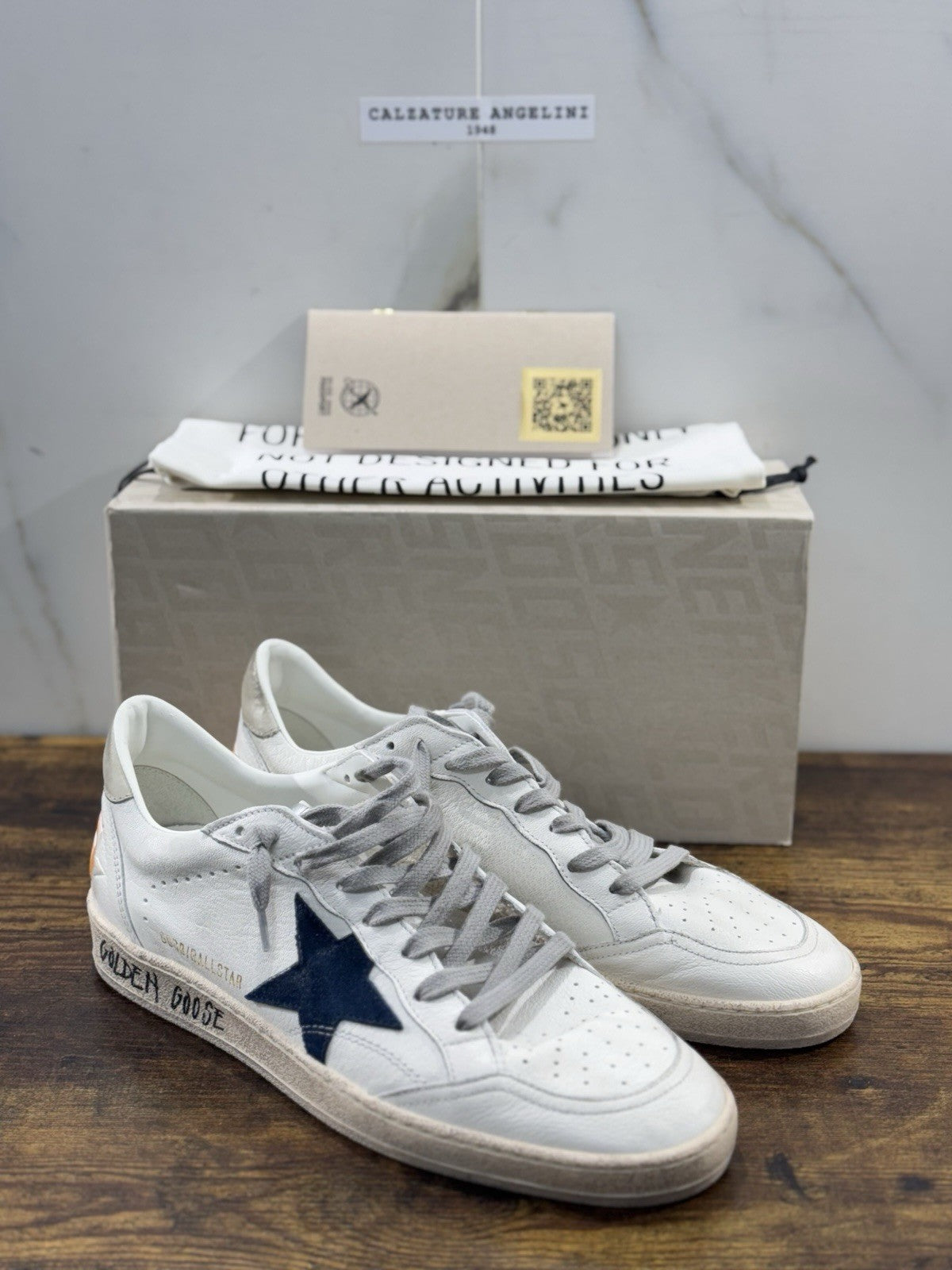 Golden Goose Ball Star Sneaker Uomo White Blue Ice Luxury Casual Golden Goose 45