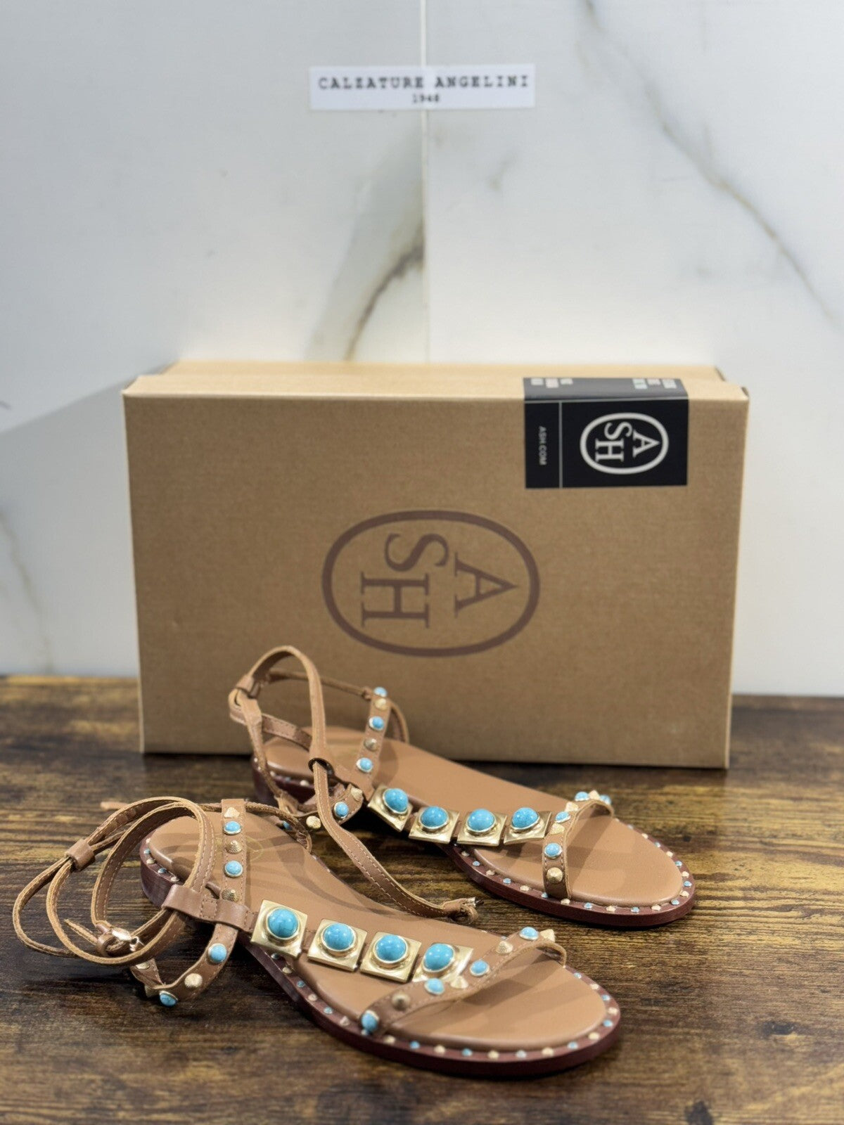 Ash Party Sandalo Donna Pelle Cuoio Luxury Woman Ash Sandali 36