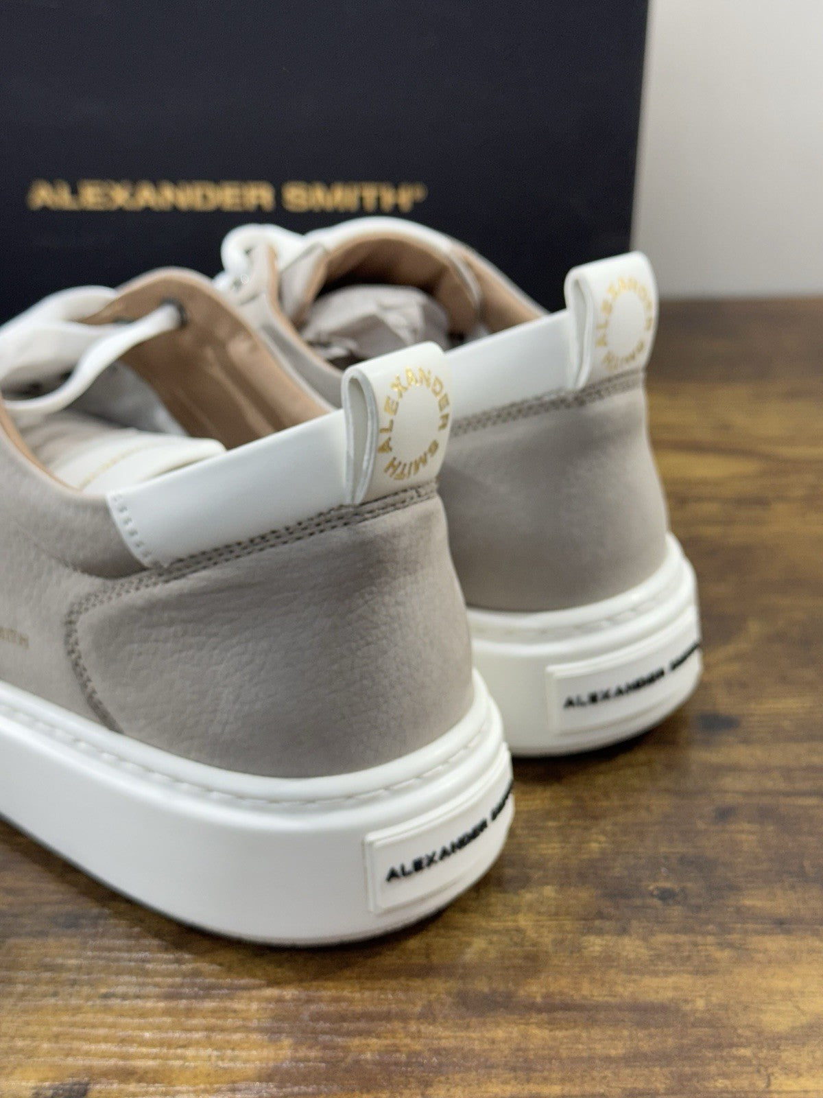 Alexander Smith Sneaker Bond Pelle Nabuk Grey Uomo 44