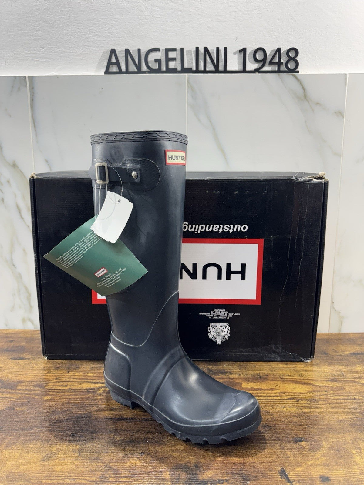 Hunter Stivale Da Pioggia Gomma Blu Icon Boot Rain Donna 38