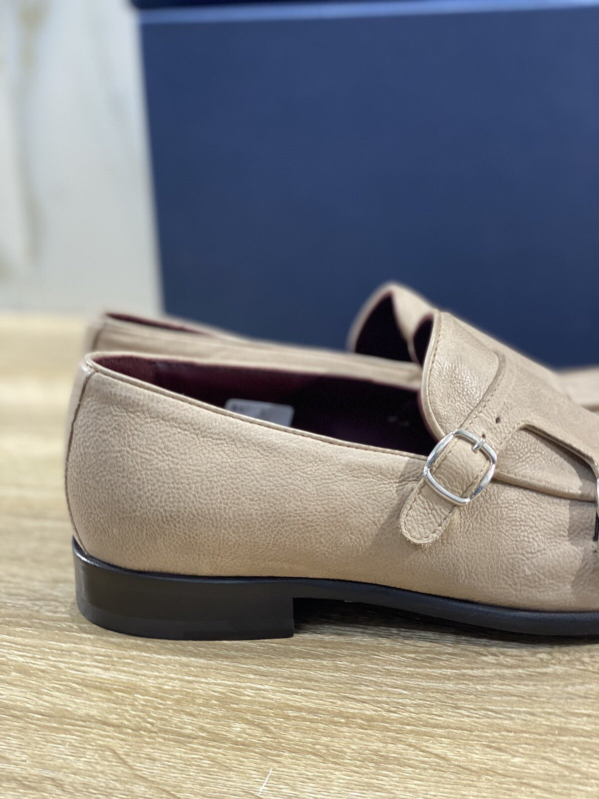 Migliore Mocassino Uomo In Pelle Sabbia Fully Made In Italy Top Quality 42
