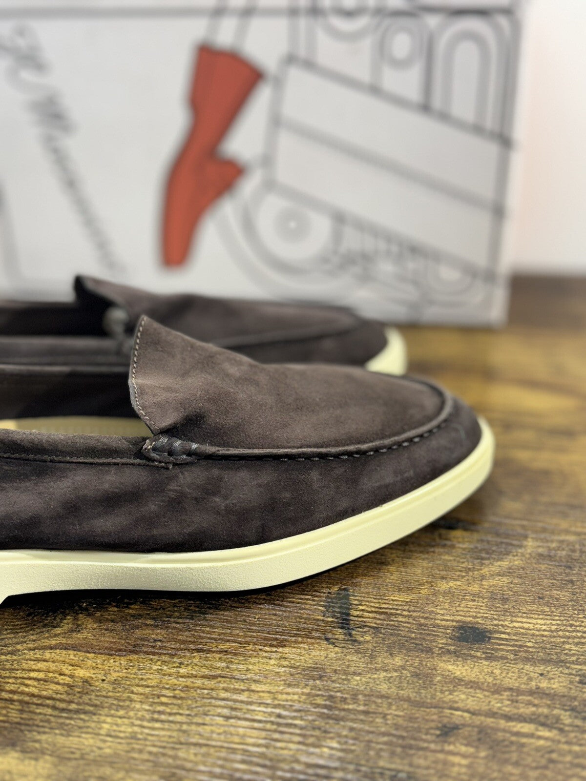 Il Mocassino Uomo Summer Walk Suede Fondo Gomma Ultra Flexi Made In Italy 40