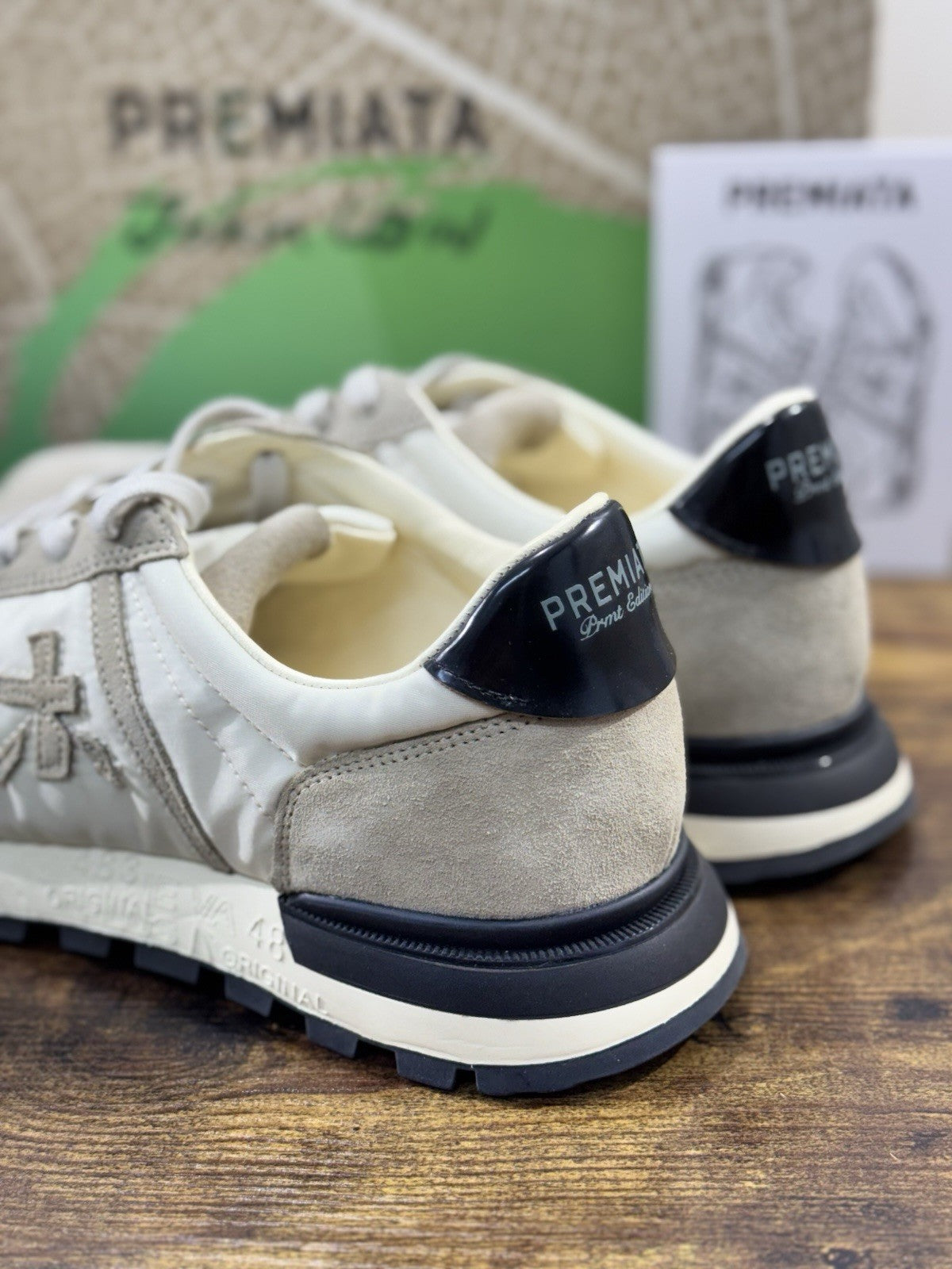 Premiata Sneaker Uomo John Low Beige Casual Premiata Men Shoe 41