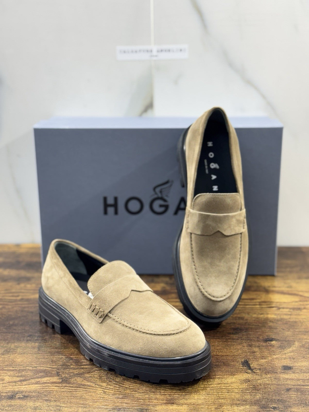 Hogan H673 Mocassino Uomo Suede Beige Extra Light Casual Hogan 40