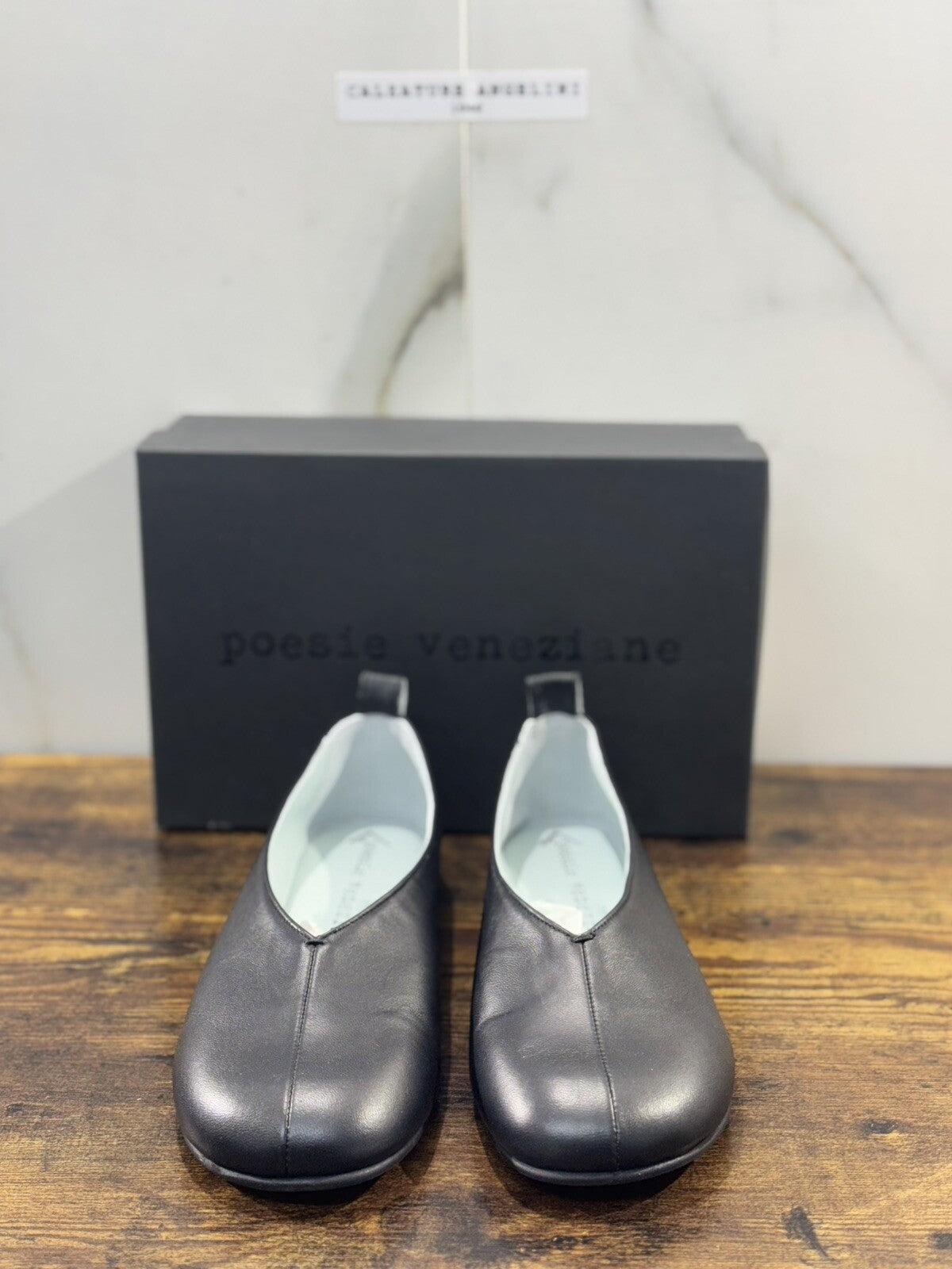 Poesie Veneziane Ballerina Donna Pelle Nera Soft Casual 39