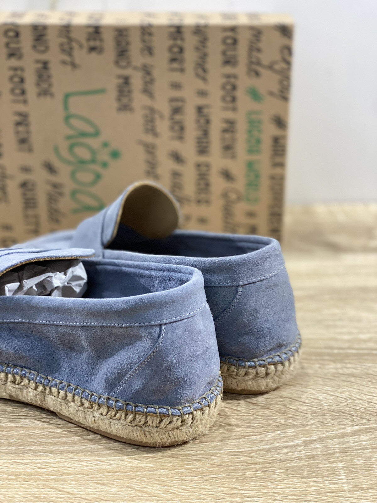 Lagoa Mocassino Uomo Suede Avio Summer Walk Fondo Gomma 40