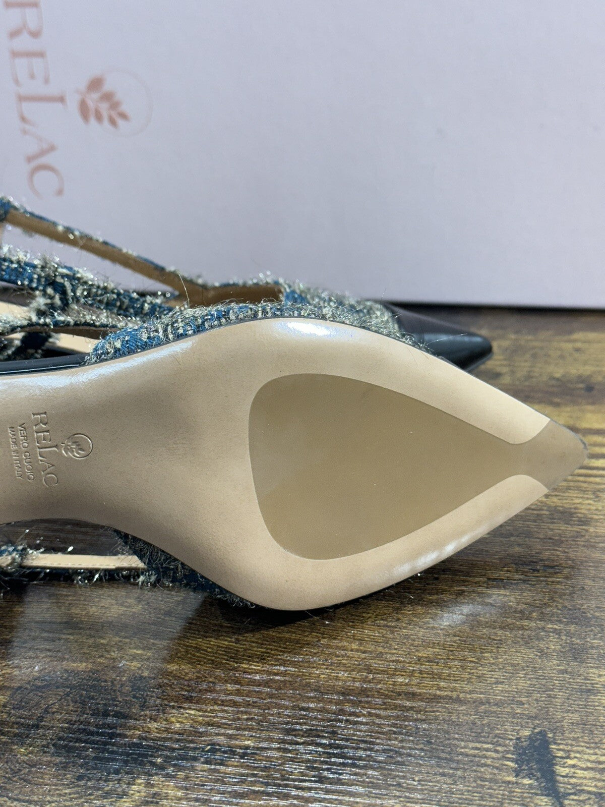 Relac Scarpa Donna Sling Back Allure Ottanio Luxury Handmade Shoes Relac 37