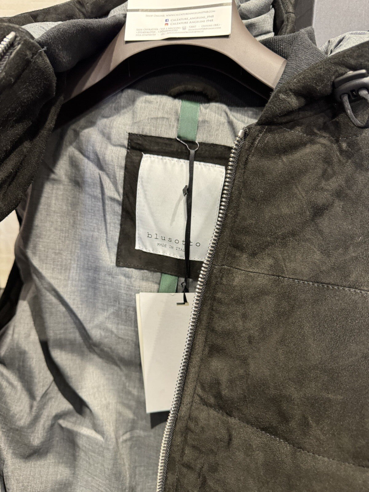Blusotto Gilet In Vera Pelle Nero Luxury Jacket Leather Men Made In Italy L