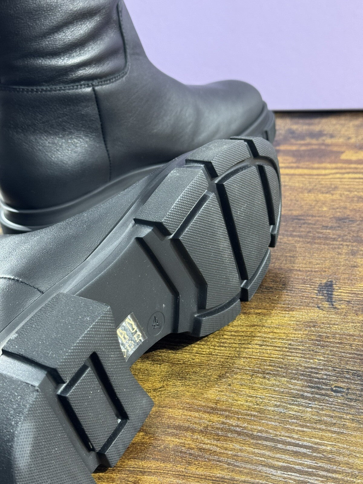 Copenhagen Stivale Combat Donna Pelle Nera Casual Boot 40