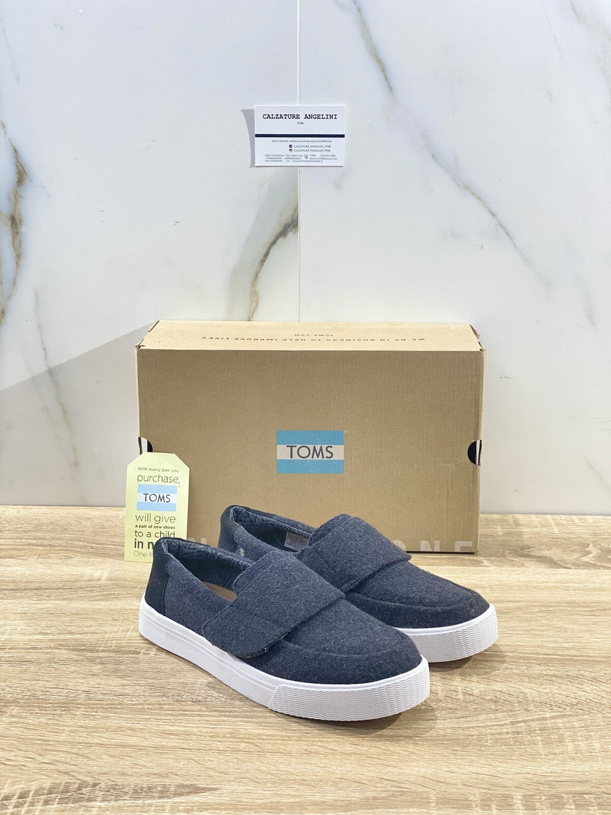 Toms Scarpa Donna Altair Black Felt Suede Casual Shoes Toms Woman 38.5