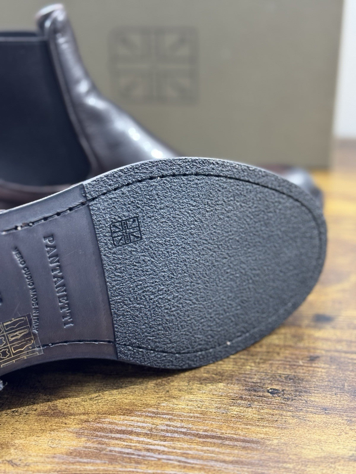 Pantanetti Chelsea Boot Uomo Pelle Tabacco Casual Luxury Men Shoe 43