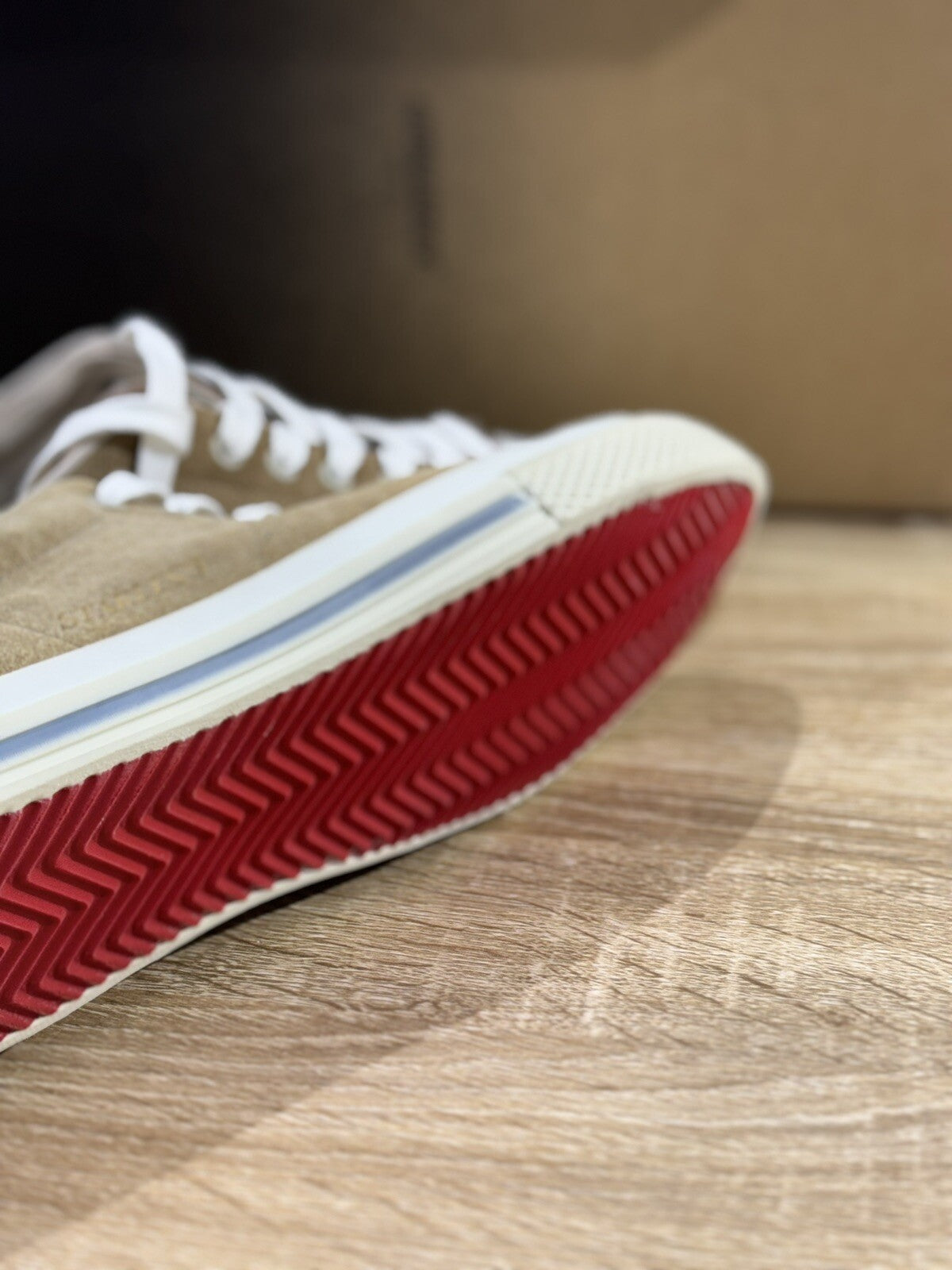 Hidnander Sneaker Uomo Starless Suede Beige Luxury Casual Sneaker Uomo 40