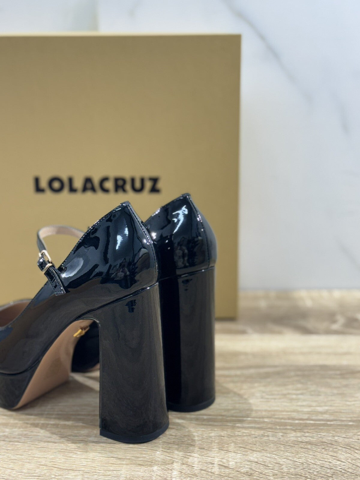 Lola Cruz Decollete’ Donna Platform Vernice Nero Casual Shoes Woman Lola Cruz 38