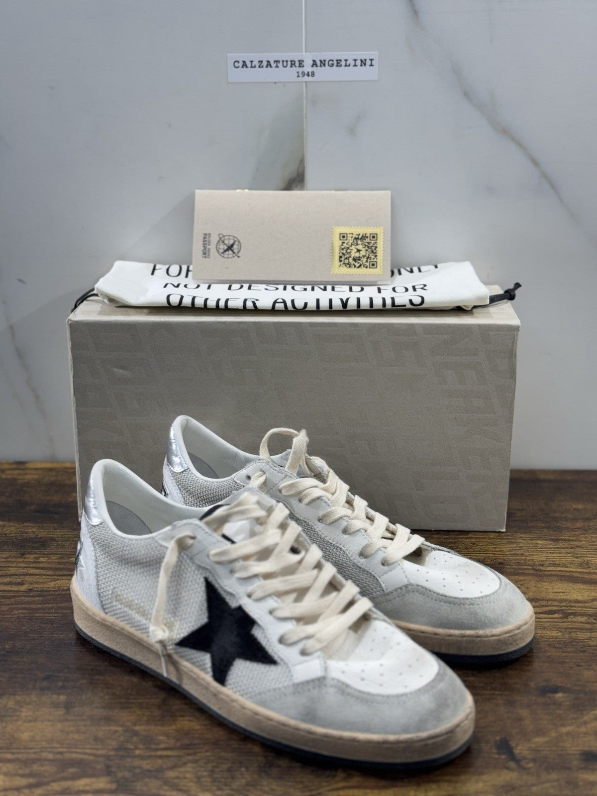 Golden Goose Ball Star Sneaker Uomo Light Silver Black Luxury Golden Goose 45