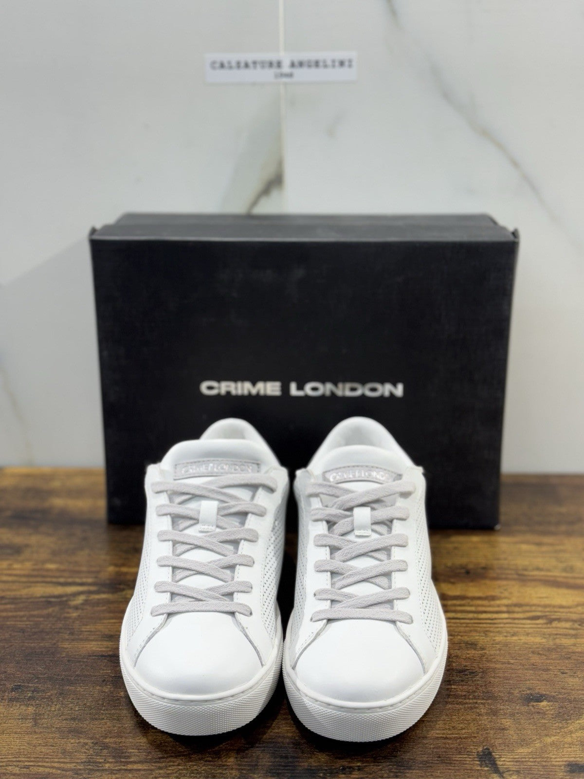 Crime London Sneaker Uomo Low Top Essential Pelle Casual Men Shoes 39