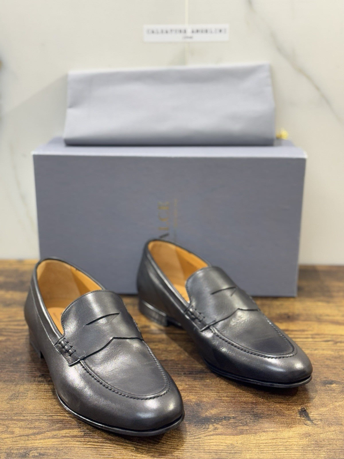 Calce Scarpa Uomo Mocassino Pelle Nera One Flex Top Quality Uomo 44