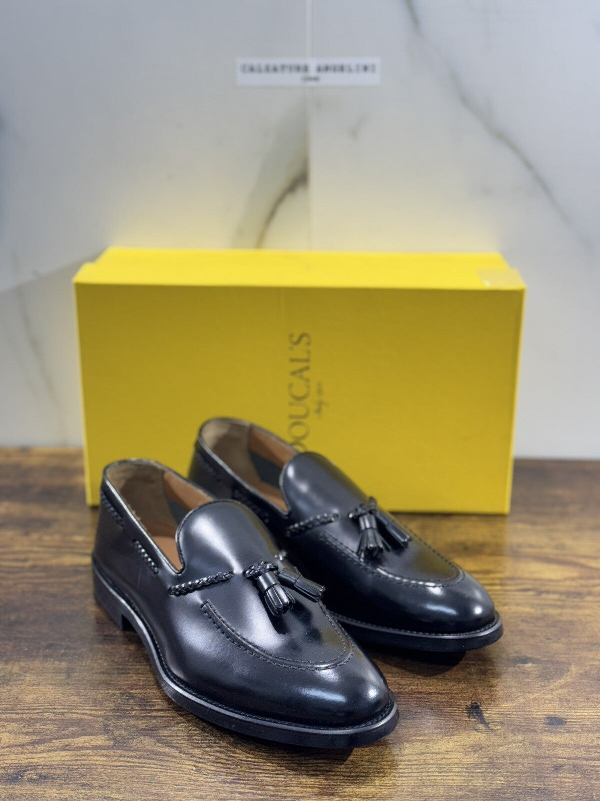Doucal’s Scarpa Uomo Mocassino Nappine Nero Luxury Men Doucal’s Shoes 40