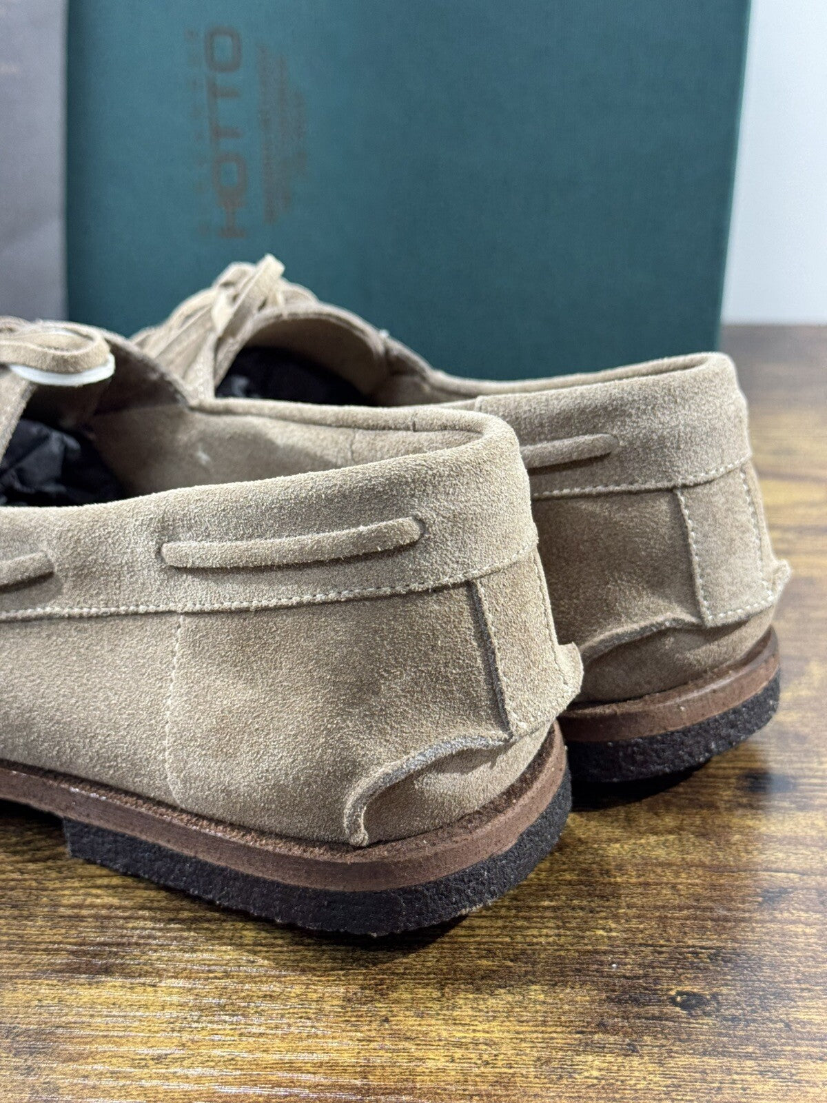 Alexander Hotto scarpa uomo suede Beige luxury handmade men sartorial Shoes 41