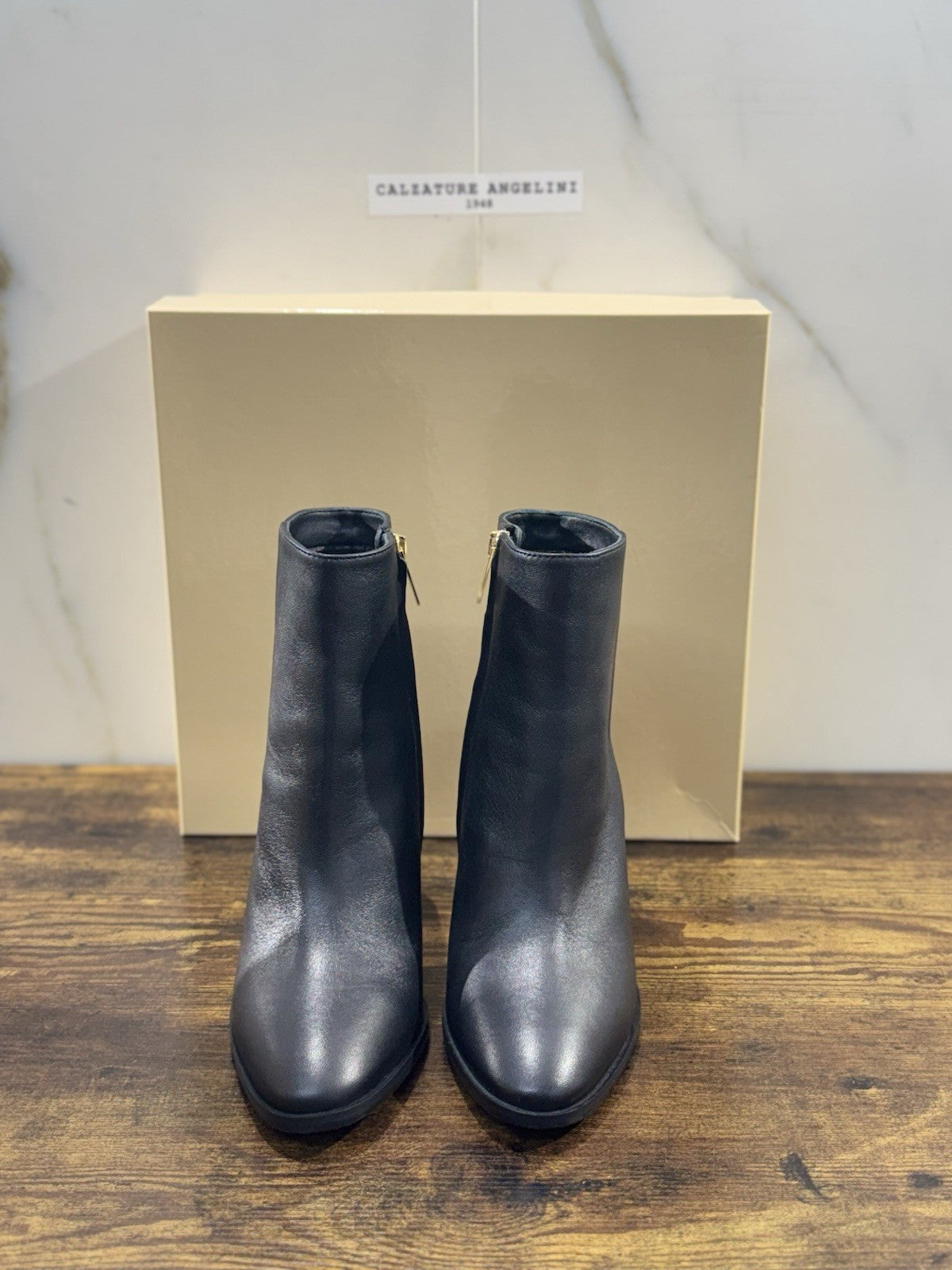 Ninalilou Stivaletto Donna Pelle Nero Con Tacco Luxury Boot 38