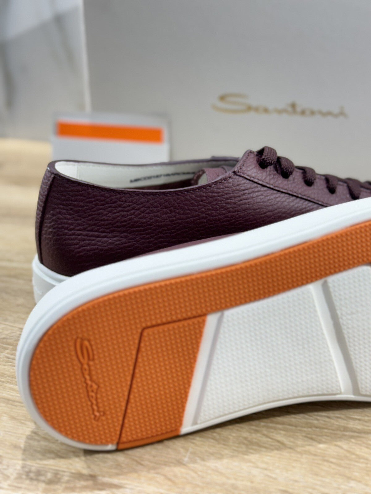 Santoni Sneaker Uomo Icon Pelle Bordo’ Luxury Men Santoni Shoes Icon 45