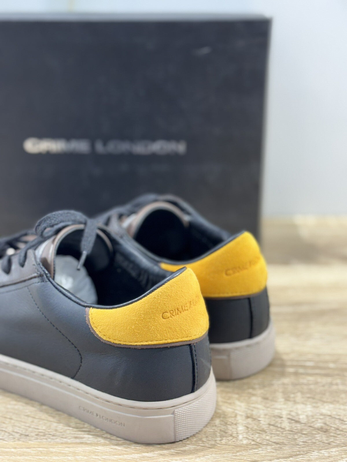 Crime London Sneaker Uomo Low Top Essential Pelle Marrone Casual Men Shoes 41