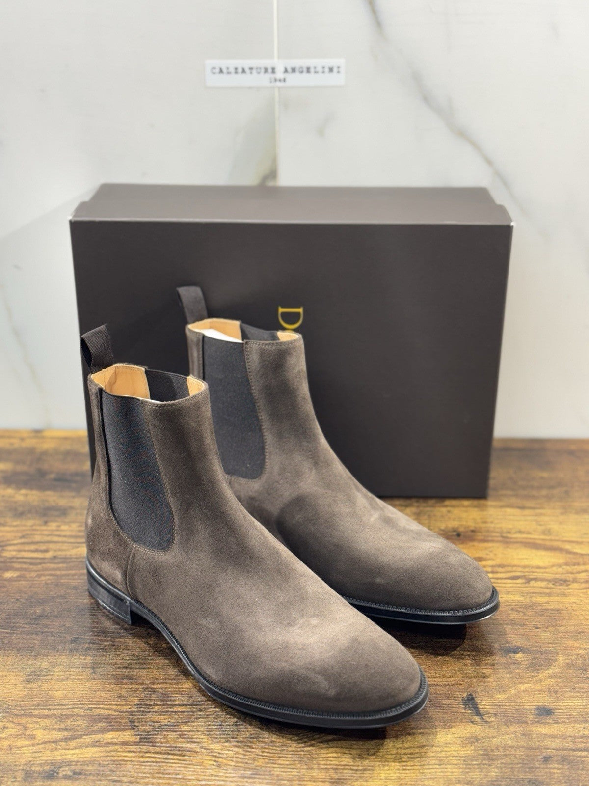 Doucal’s Chelsea Boot Suede T Moro Casual Boot Uomo 41