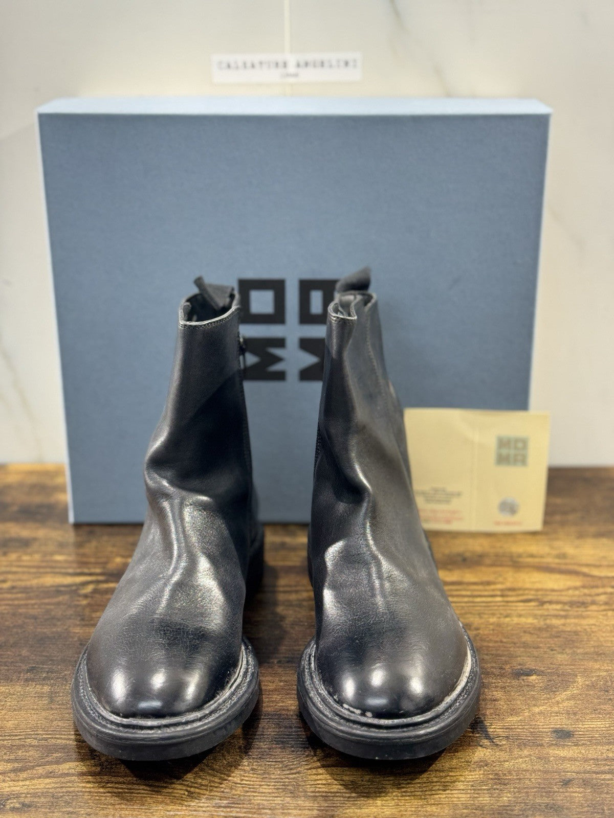 Moma Chelsea Boot Nero Fatto A Mano In Italia Luxury Moma Boot Donna 41
