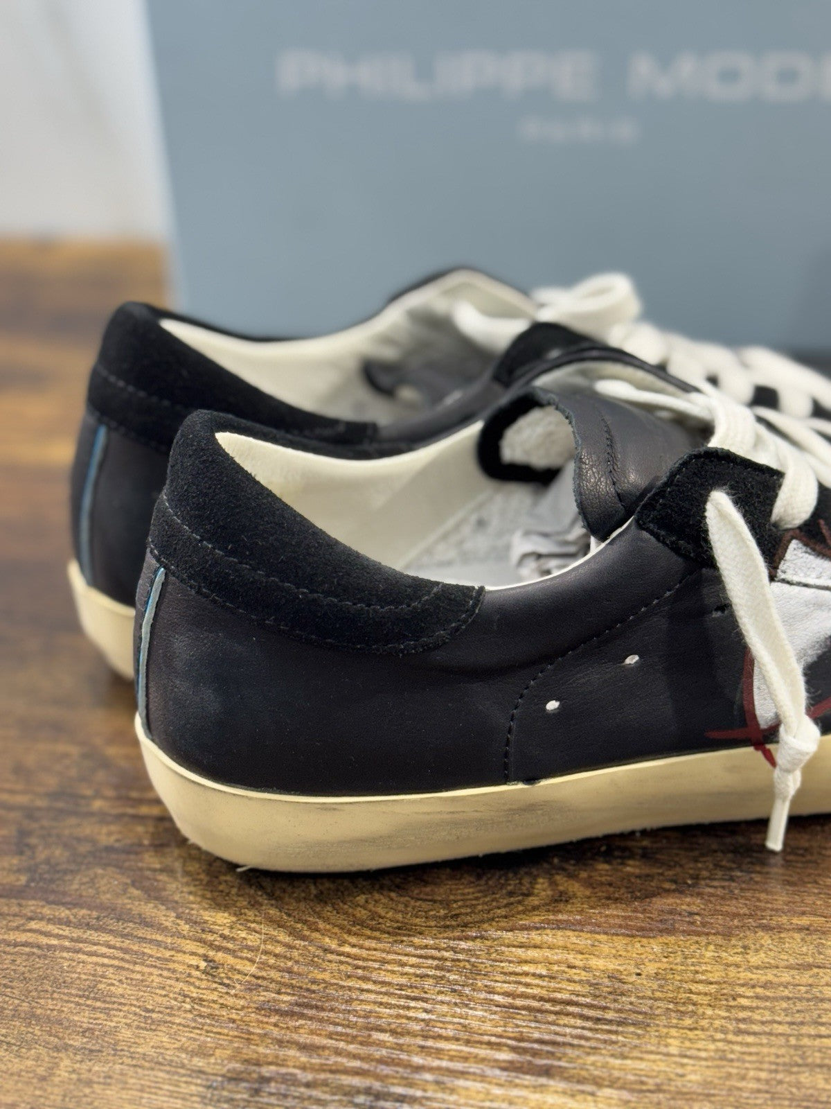 Philippe Model Paris L u Pelle Nera Casual Uomo 41