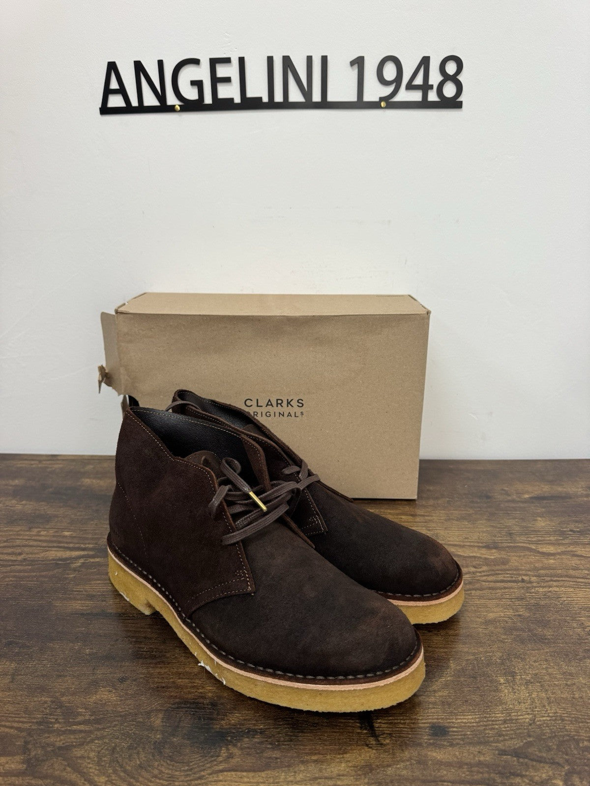 clarks desert boot 221 Suede Dark Tan Causal Uomo 42