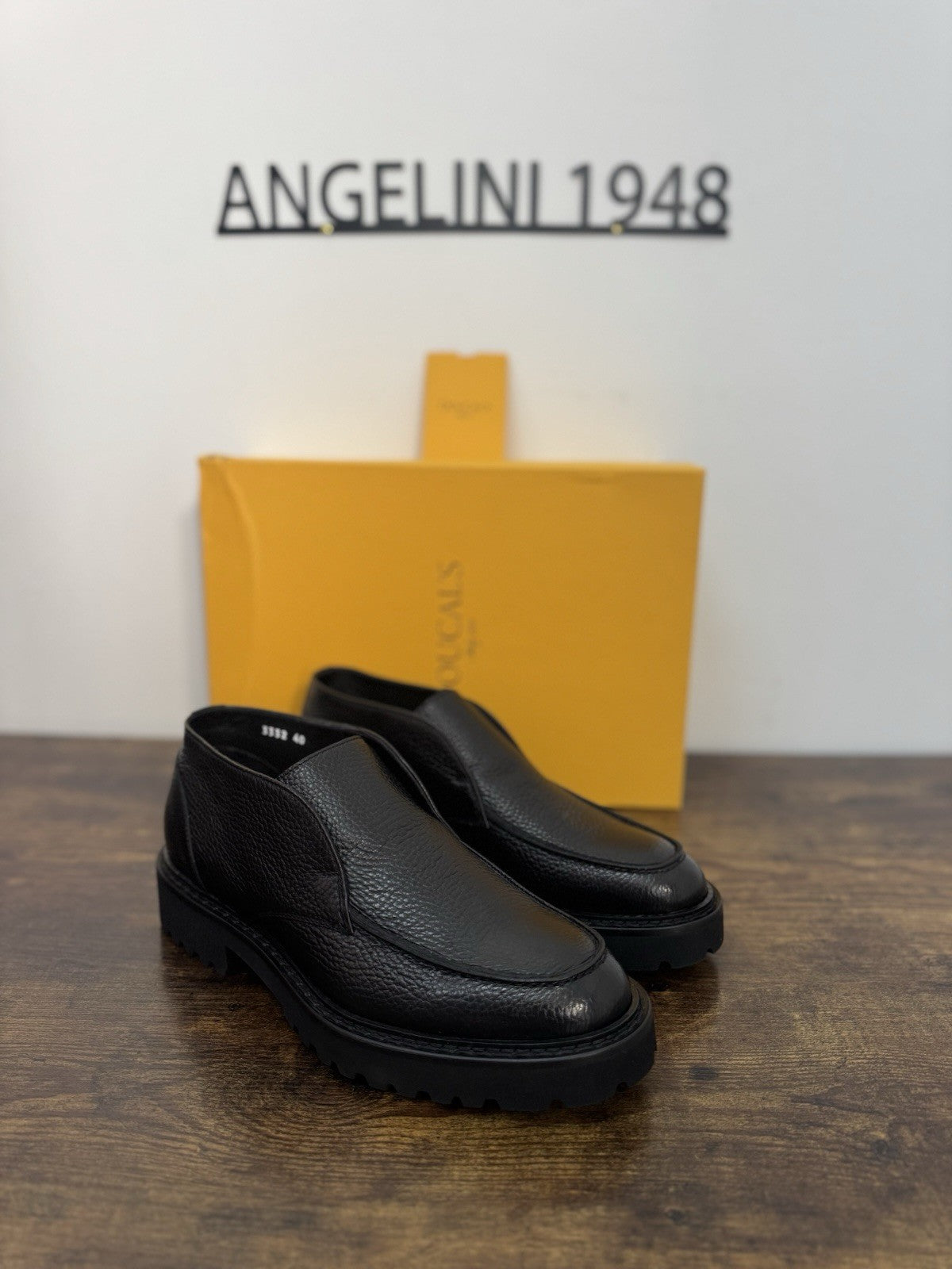 Doucal’s Open Walk Boot Pelle Nera Casual Scarpa Doucal’s Uomo 40