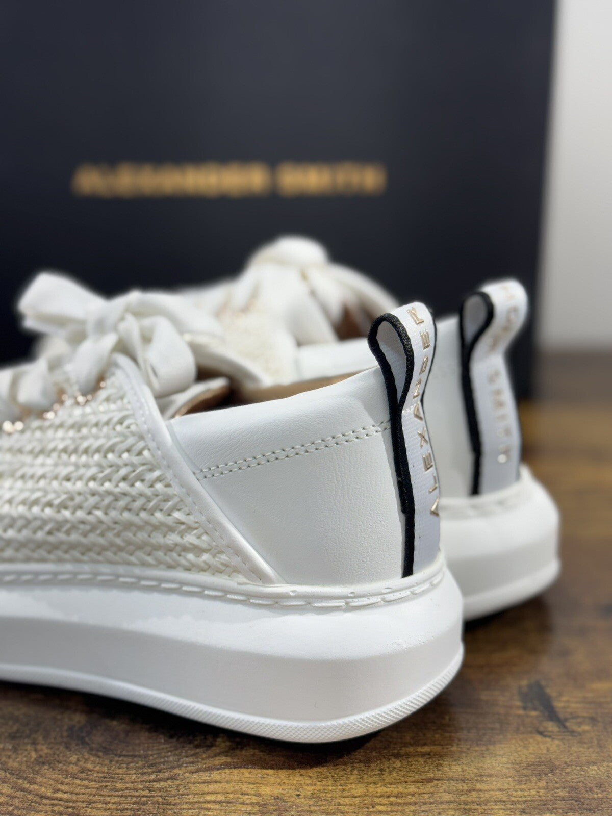 Alexander Smith London Sneaker Donna Wembley Pelle White Intreccio 36
