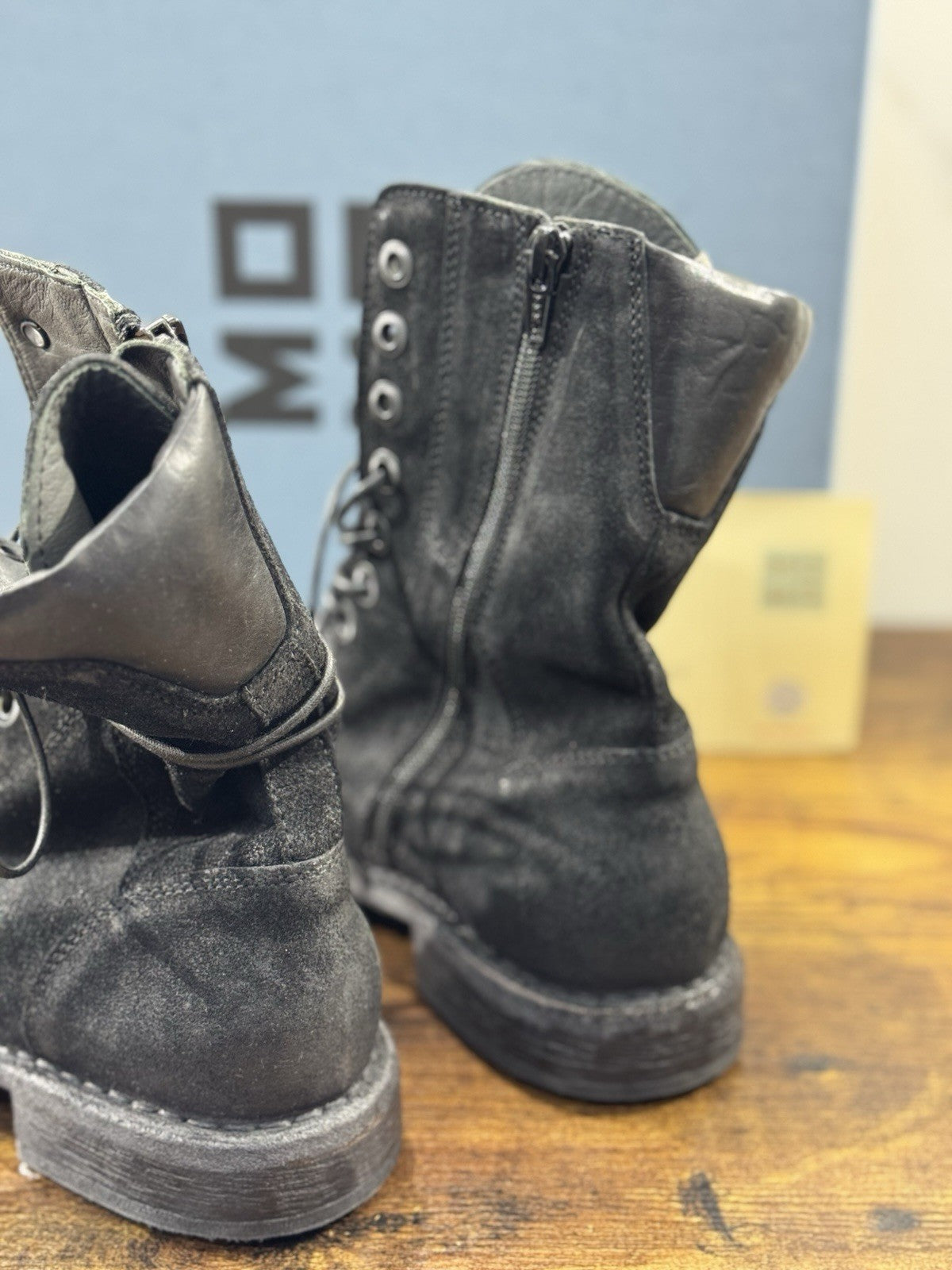 Moma Anfibio Boot Nero Fatto A Mano In Italia Luxury Moma Boot Donna 39