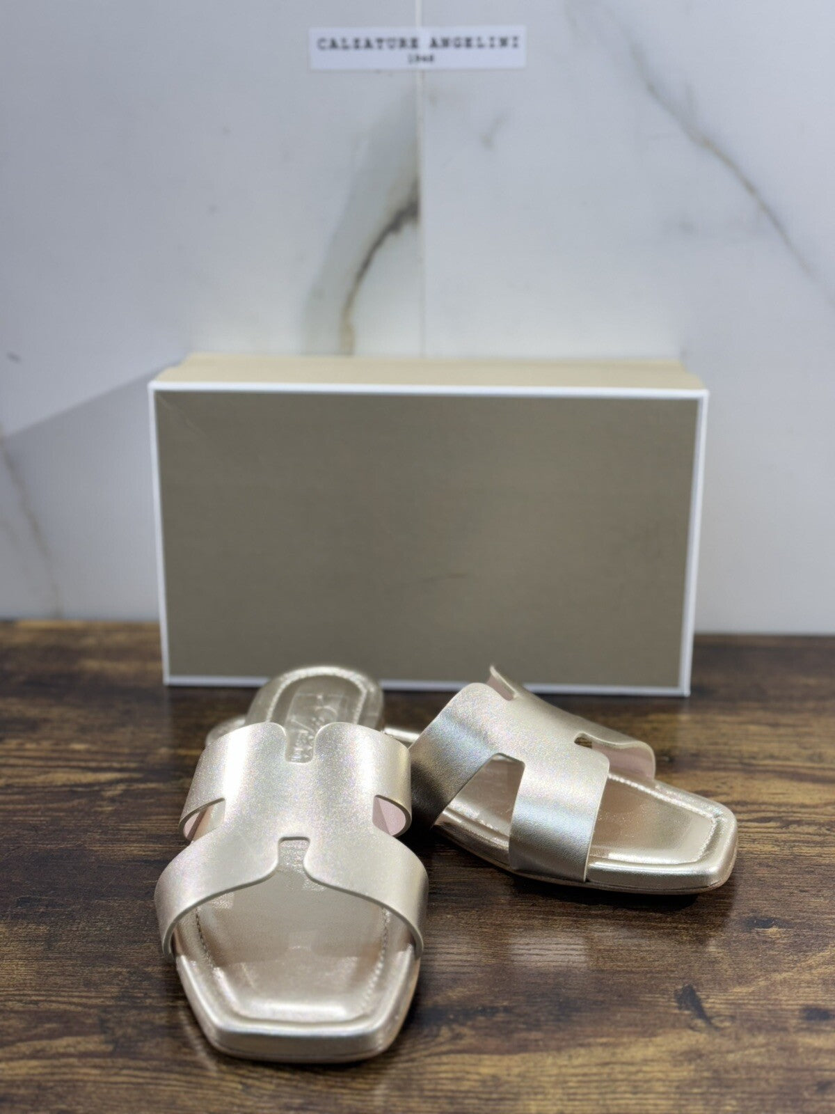 Capri Sandalo Donna In Pelle Platino Fatto A Mano In Italia Fondo Cuoio 38