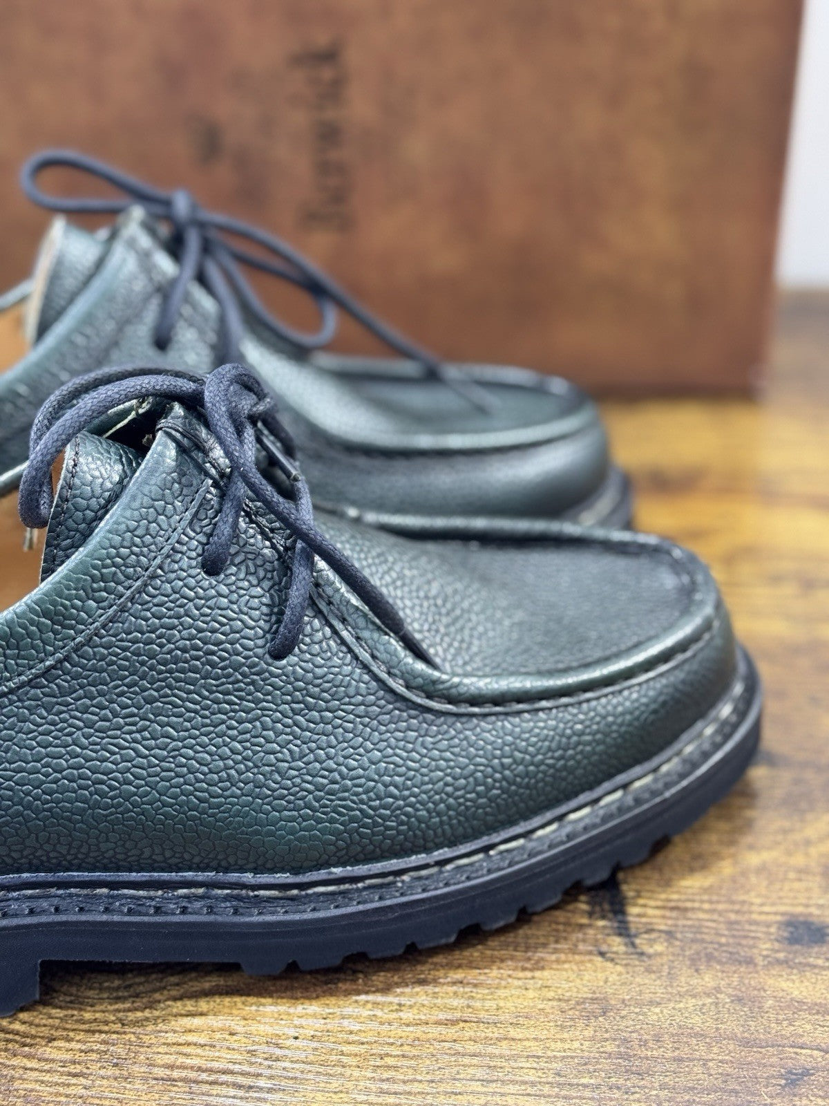 Berwick 1707 Paraboot Uomo Pelle Verdone Fondo Vibram Casual Men 41
