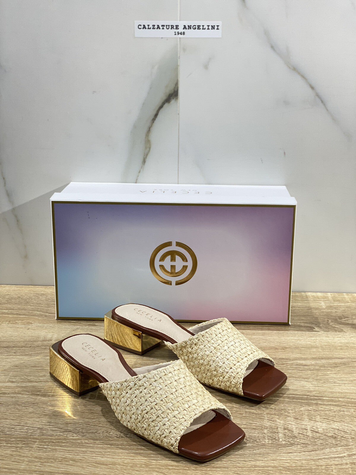 Cecelia New York Sandalo Ciabatta Donna Naturale Casual Luxury Woman Sandal 37.5