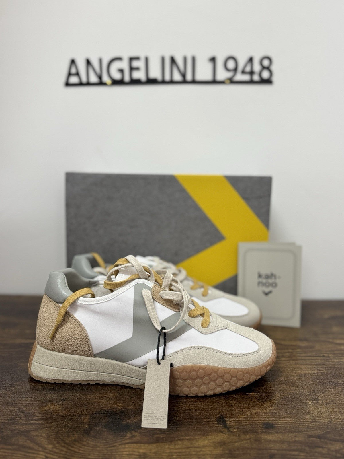 Kee Hoo Sneaker Beige White Casual Scarpa Uomo 43