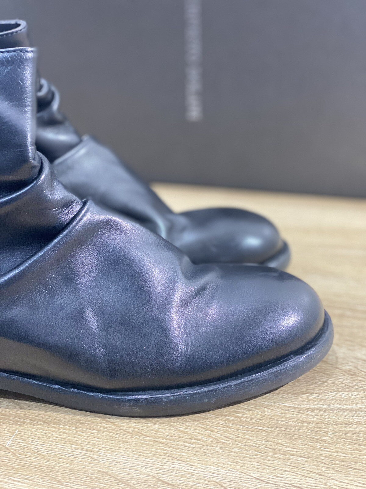 Ernesto Dolani Beatle Uomo Pelle Nero Luxury 2503 Men Boot Dolani 40