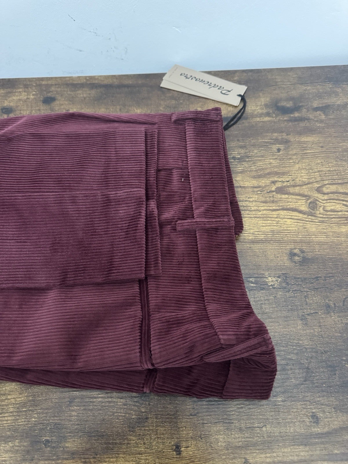 Padrenostro Pantalone In Velluto Cotone 100% Made In Italy Jason Uomo 36