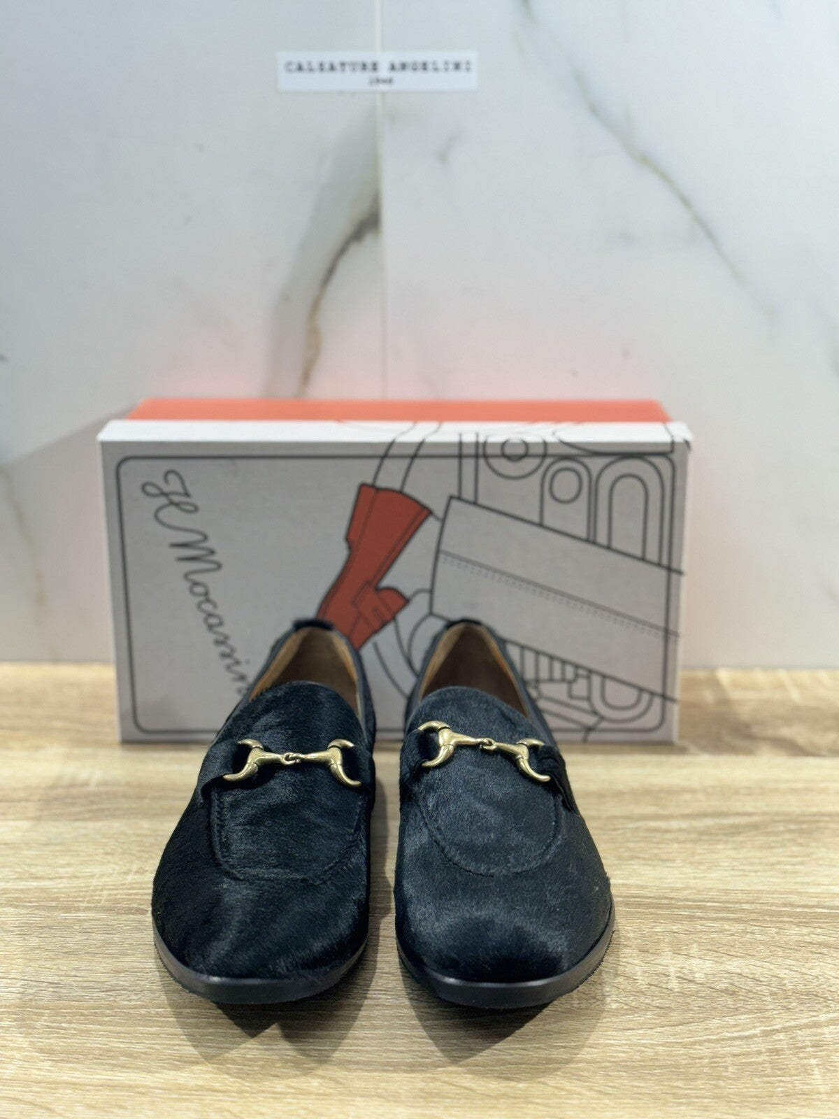 Il Mocassino Scarpa Uomo Cavallino Nero Fondo Vibram Handmade In Italy 42