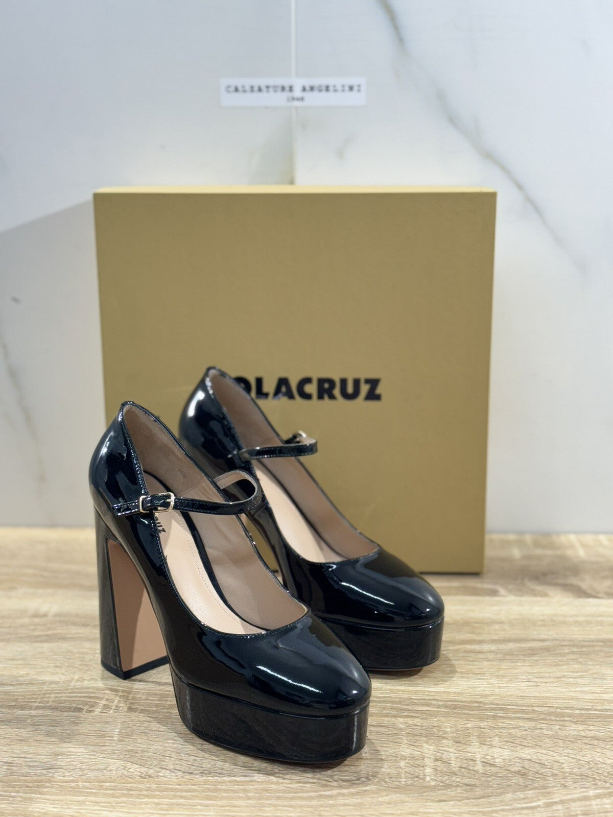 Lola Cruz Decollete’ Donna Platform Vernice Nero Casual Shoes Woman Lola Cruz 38