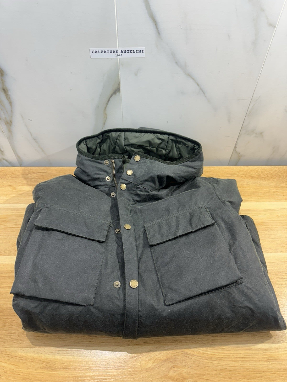 Barbour International Giacca Cerata Longwell Verdone Casual Uomo L