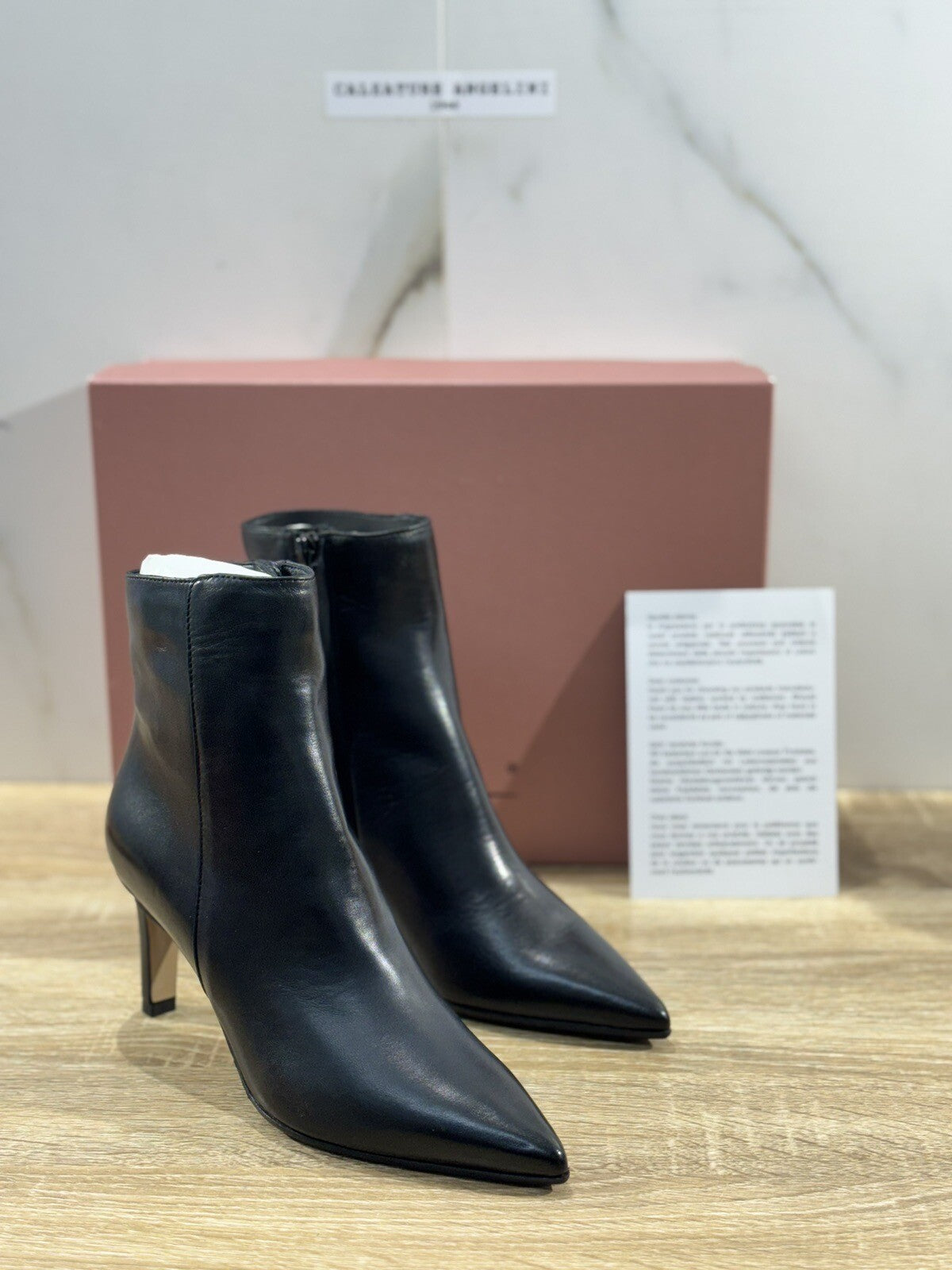 Lorena Paggi Stivaletto donna pelle Nero Super Soft luxury boot Donna 35