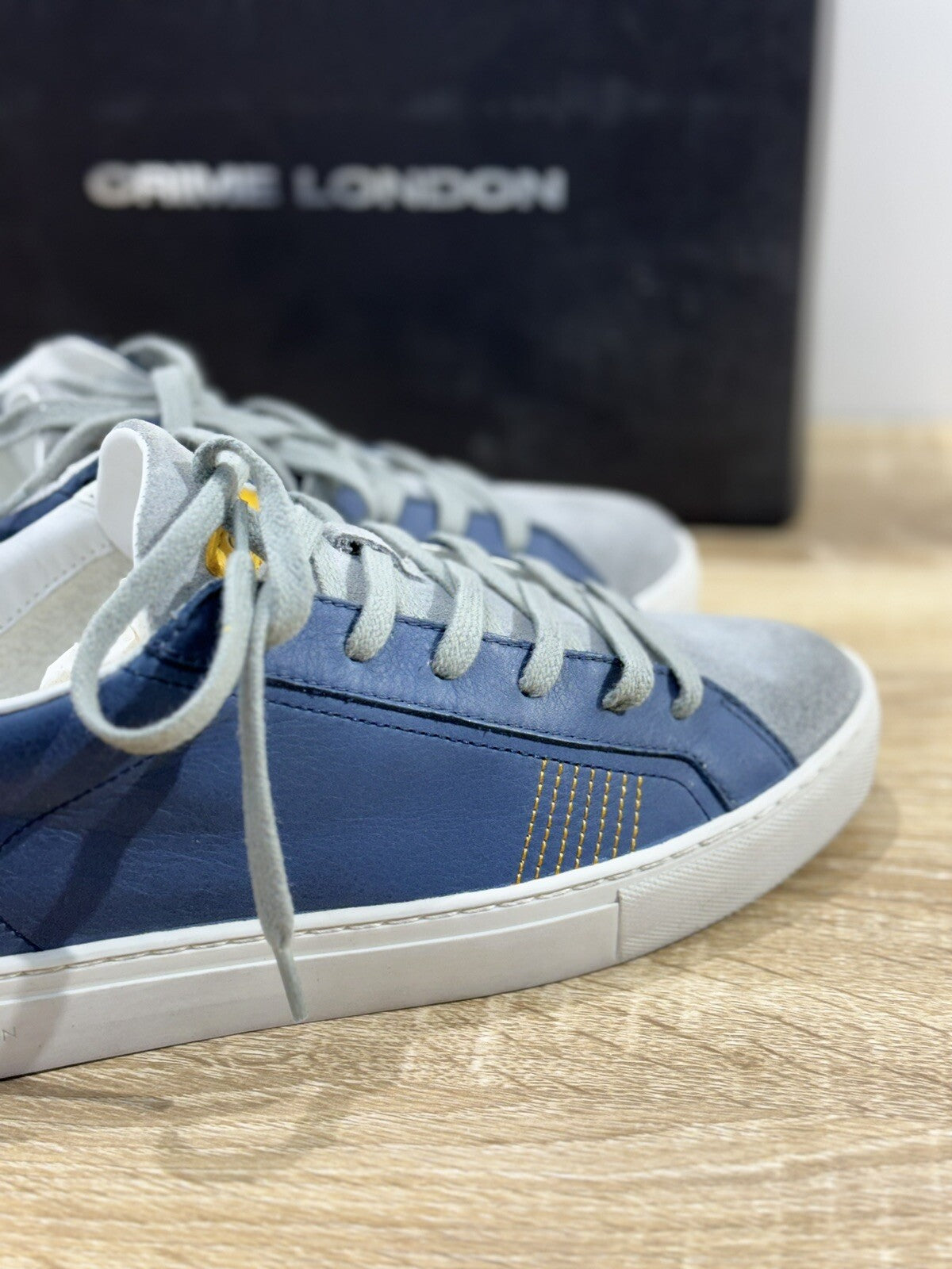 Crime London Sneaker Uomo Low Top Essential Pelle Casual Men Shoes 40