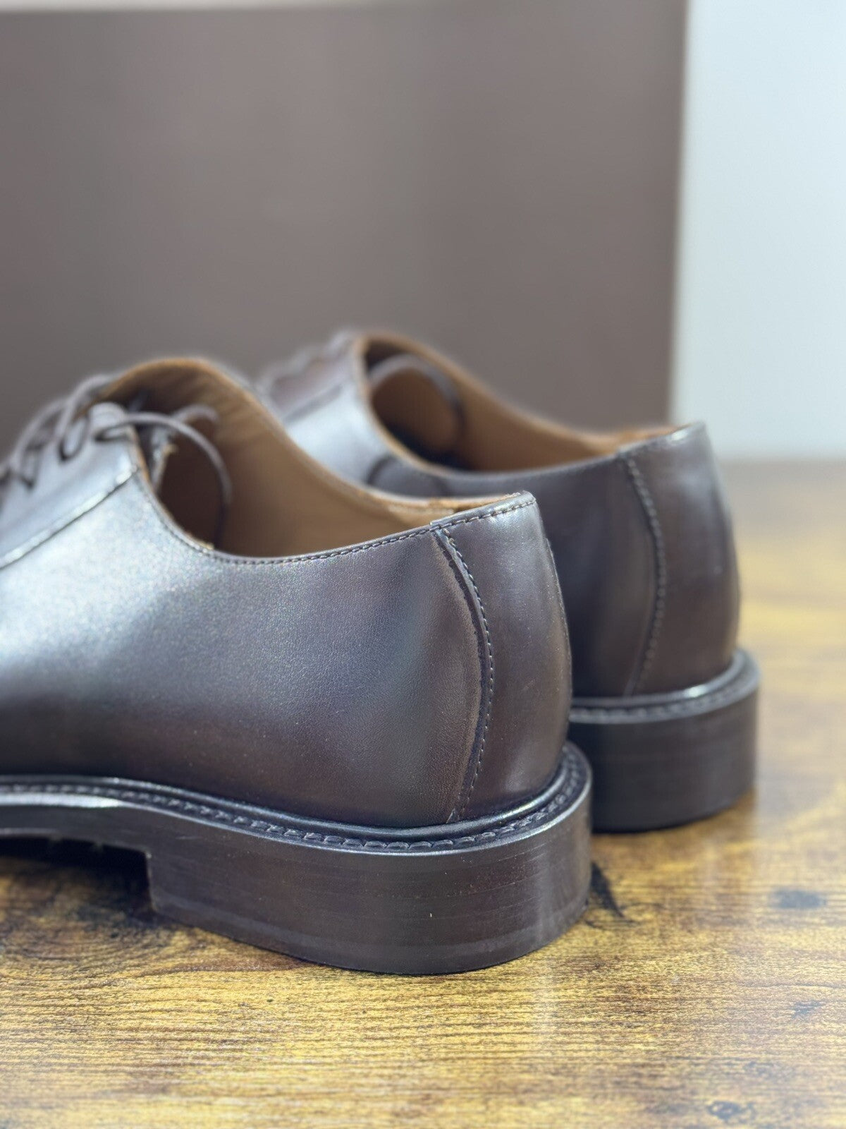 Brugnoli Derby Uomo Shannon Pelle T Moro Lavorazione Blake Made In Italy 40