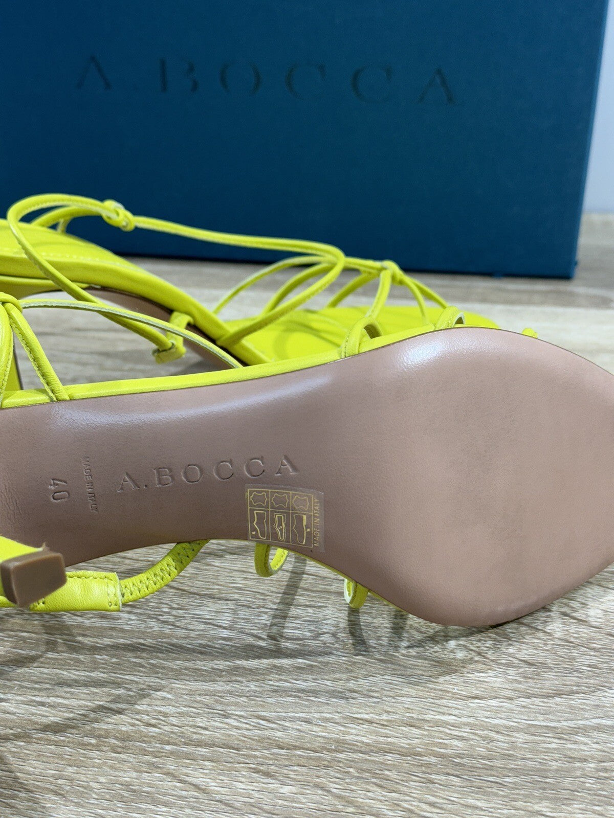 A.Bocca Sandalo Donna Love Giallo Luxury Woman Sandal A.Bocca 40