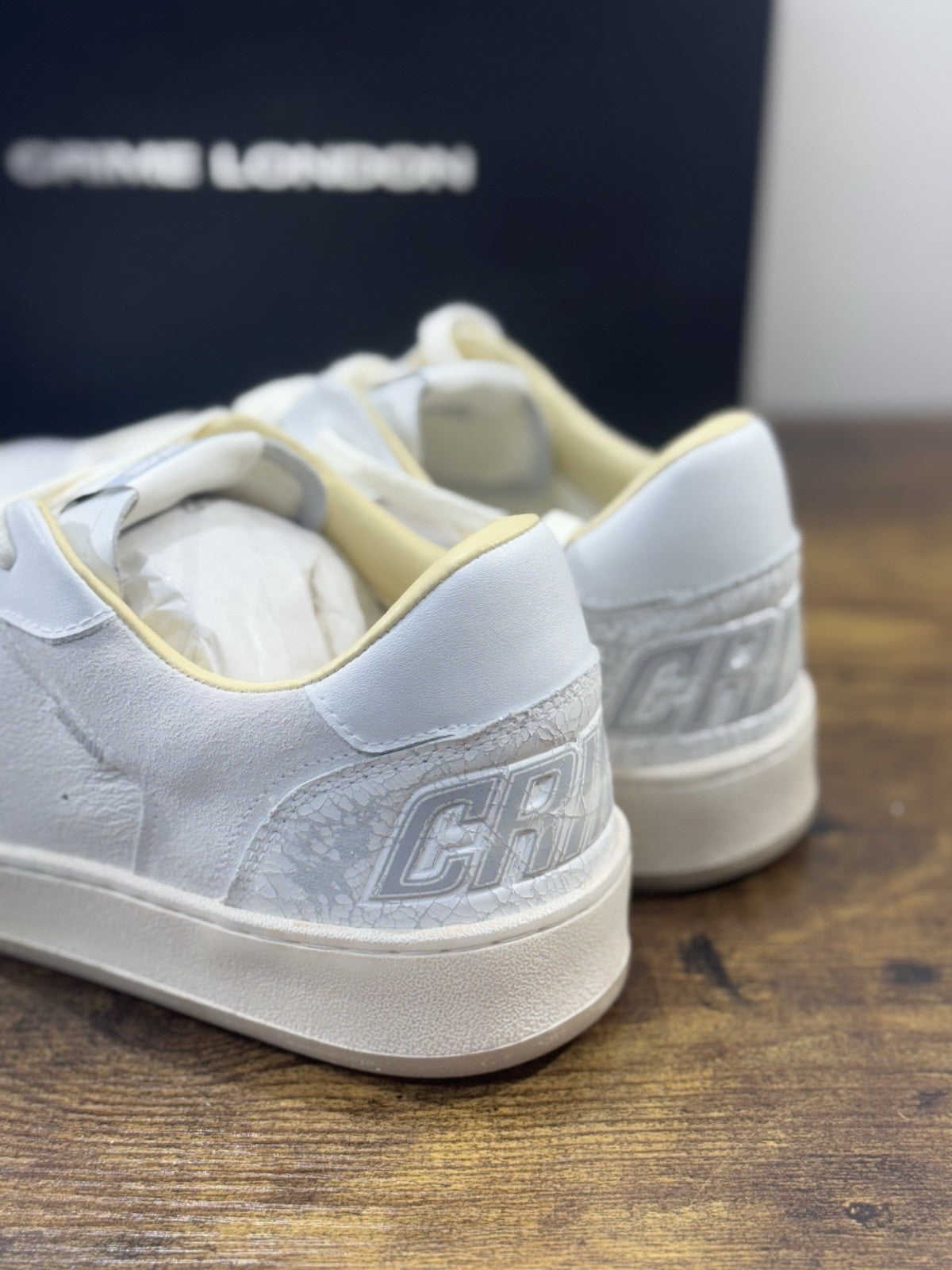 Crime London Sneaker Chelsea Pelle Bianca Causal Uomo 44