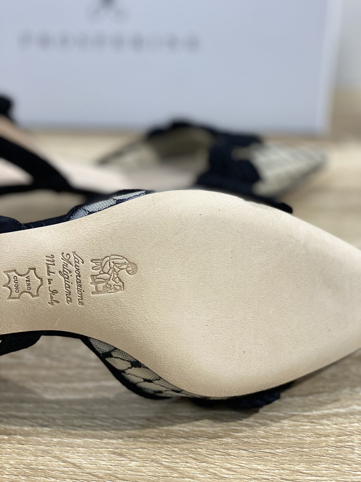 Prosperine Donna Slingback Lavorazione Sacchetto Rete Jaguar Nero 38