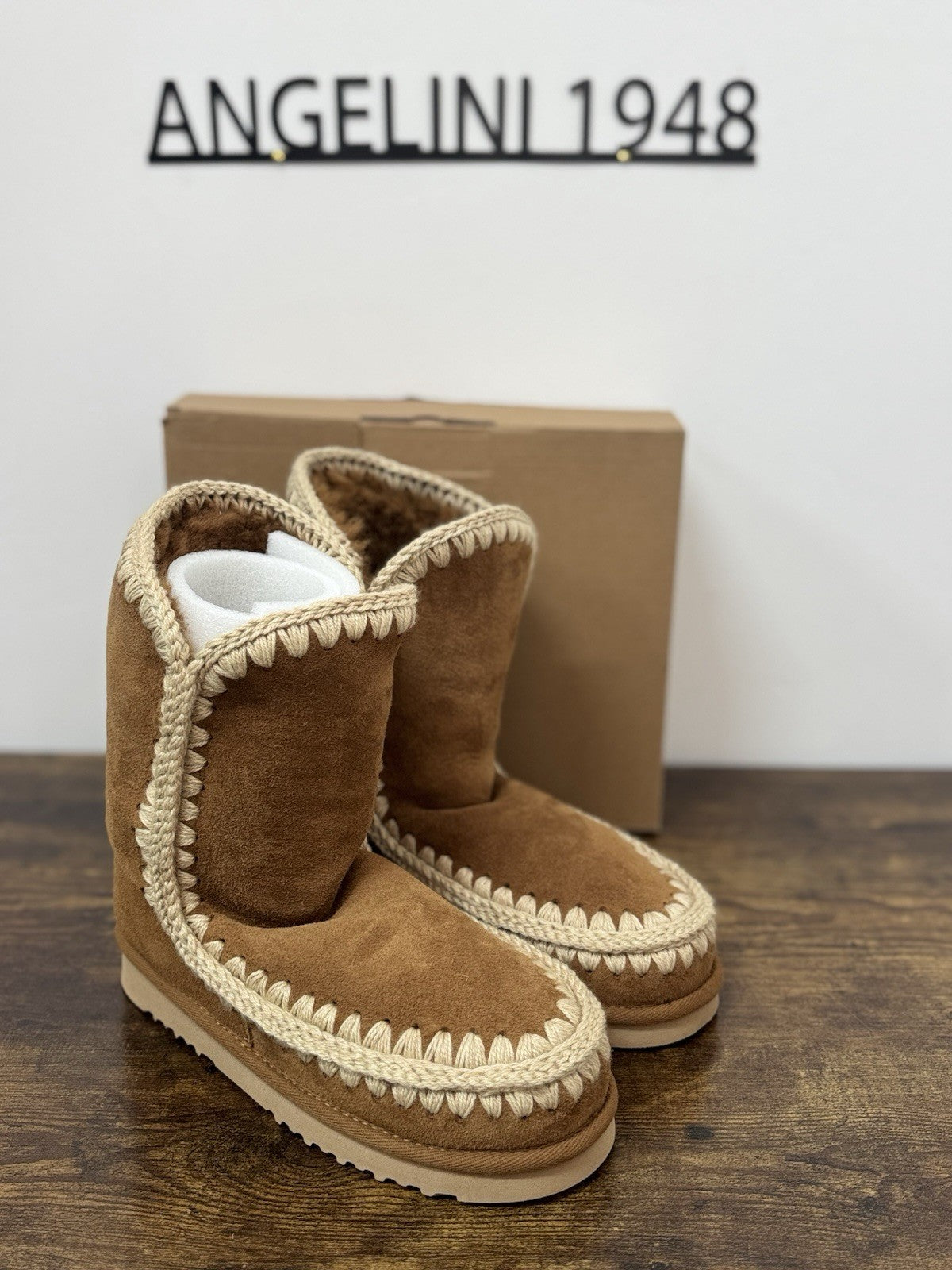 Mou Eskimo 24 Suede Cognac Casual Mou Boot Donna 41